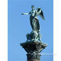 Bronze Angel Statue com leões para venda